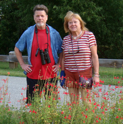 Ward Dasey and Pam Spielmann at the gardens